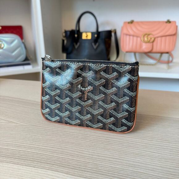 Goyard Goyardine Mini Senat Pochette Black and Tan - Picture 2 of 10